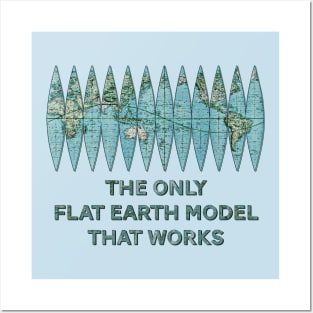 Working Flat Earth Model Posters and Art